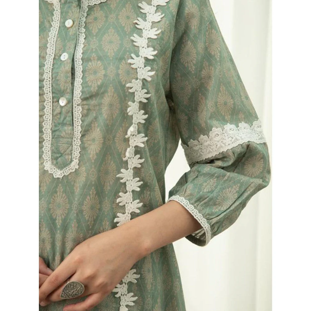 Roze Zareena Kurta (Set of 2) - Image 3