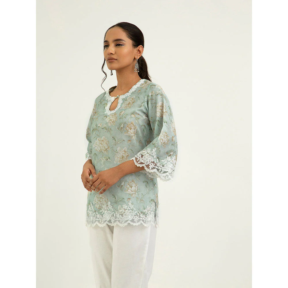 Roze Zeel Kurti - Green