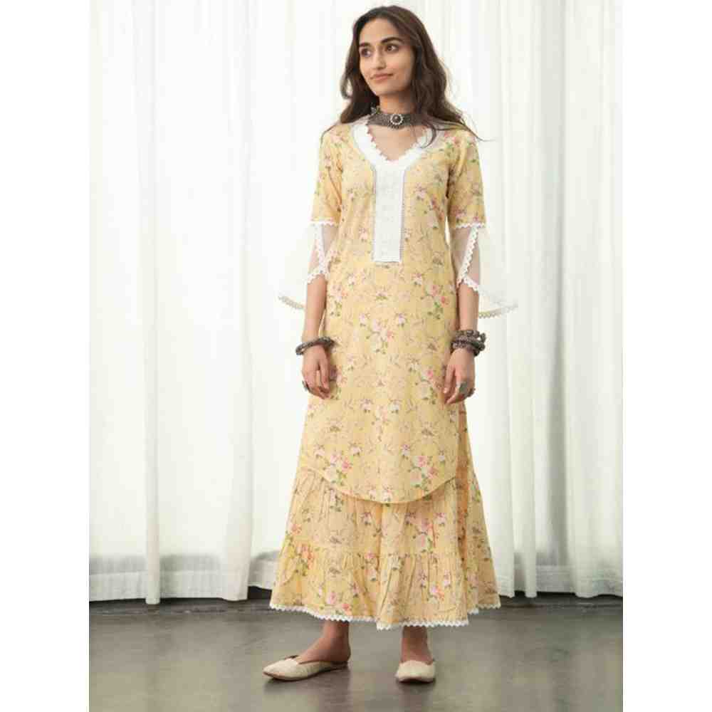 Roze Zoya Kurta (Set of 3) - Image 3