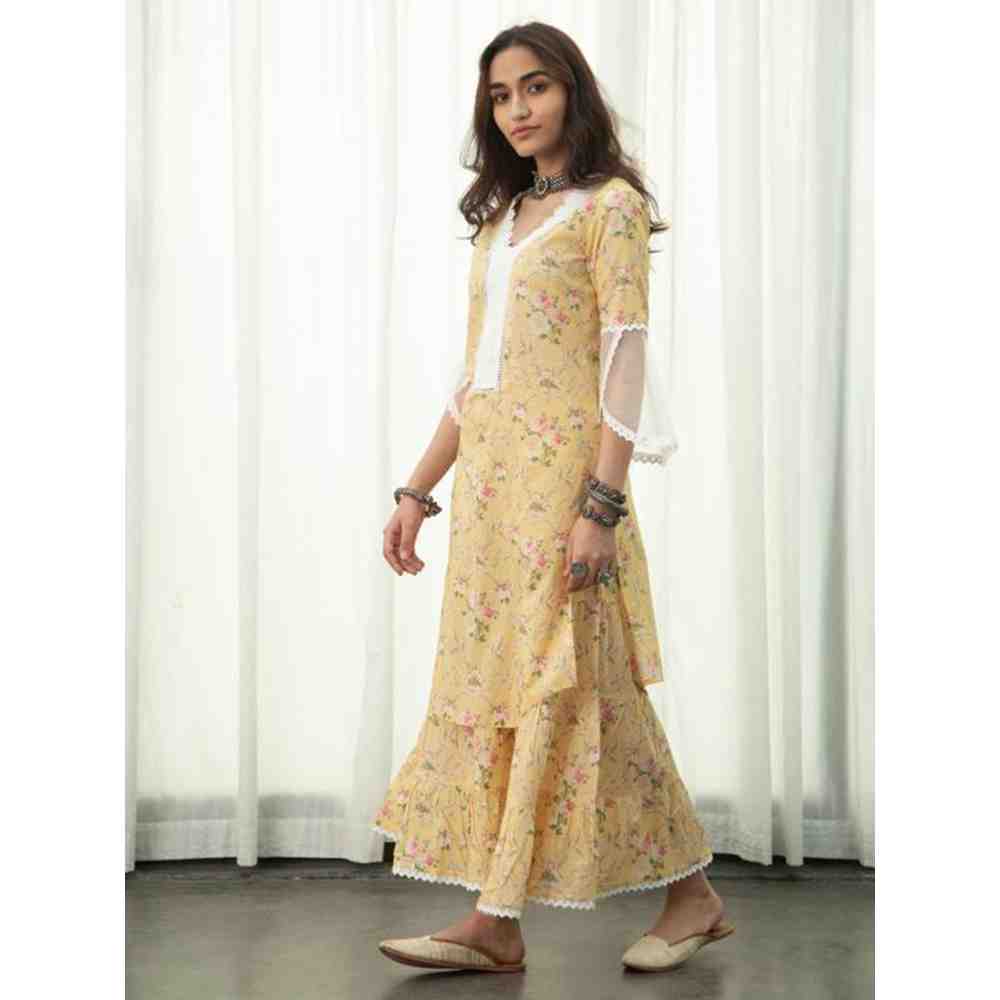 Roze Zoya Kurta (Set of 3) - Image 4