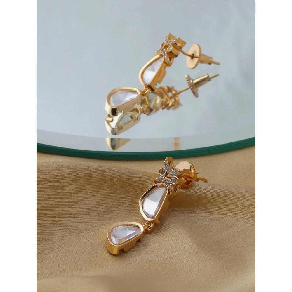 Ruby Raang Studio Ambit Diamond And Gold Earrings - Image 2