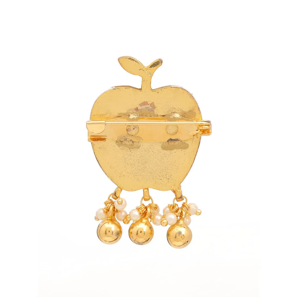 Ruby Raang Studio Apple Kundan Brooch - Image 2