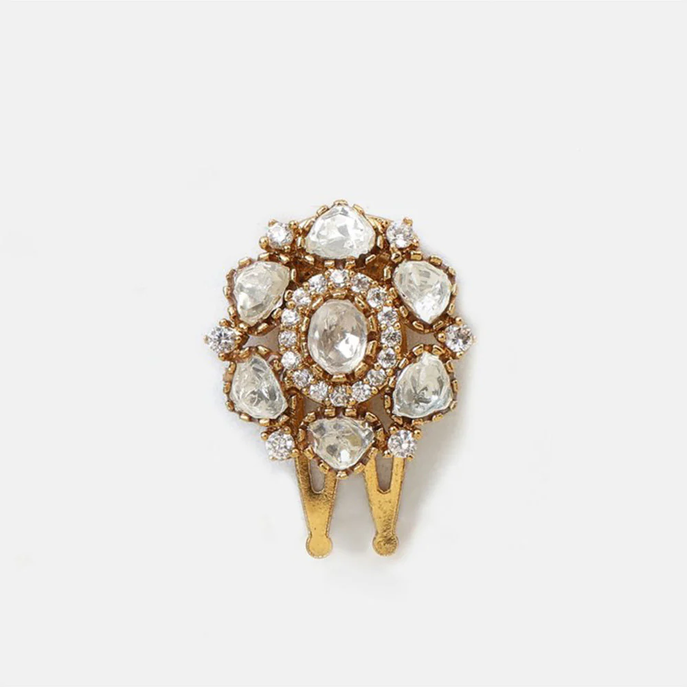 Ruby Raang Studio Crown Leaf Hair Pin - Image 3