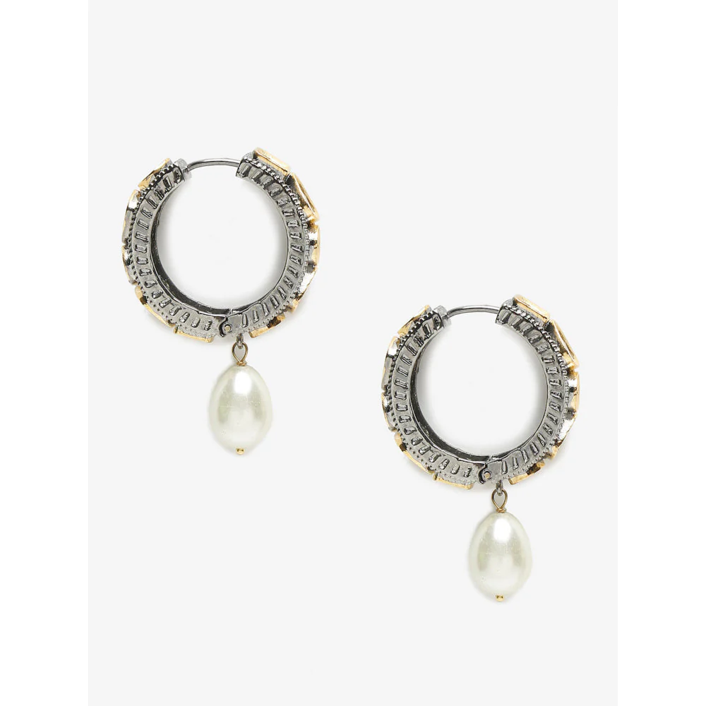 RUBY RAANG STUDIO Dusk Dew Kundan Pearl Loops - Image 4