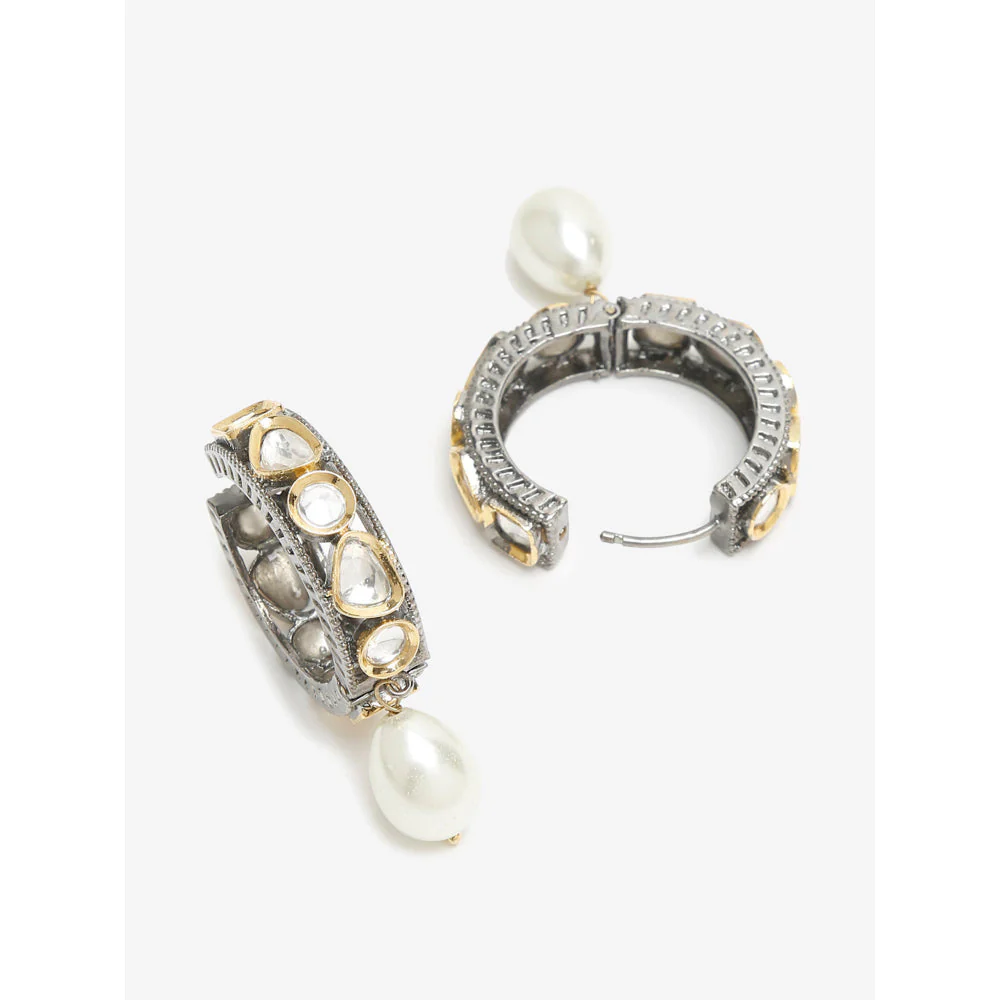 RUBY RAANG STUDIO Dusk Dew Kundan Pearl Loops - Image 5