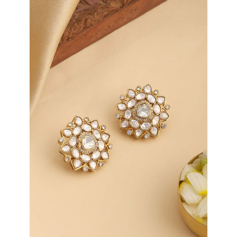 Ruby Raang Studio Floral Aura Stud Earrings - Image 2