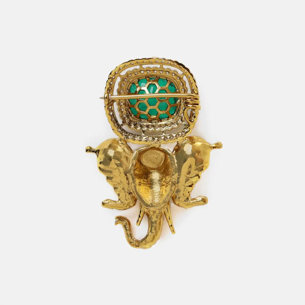 Ruby Raang Studio Ganesha Imprint Brooch - Image 5