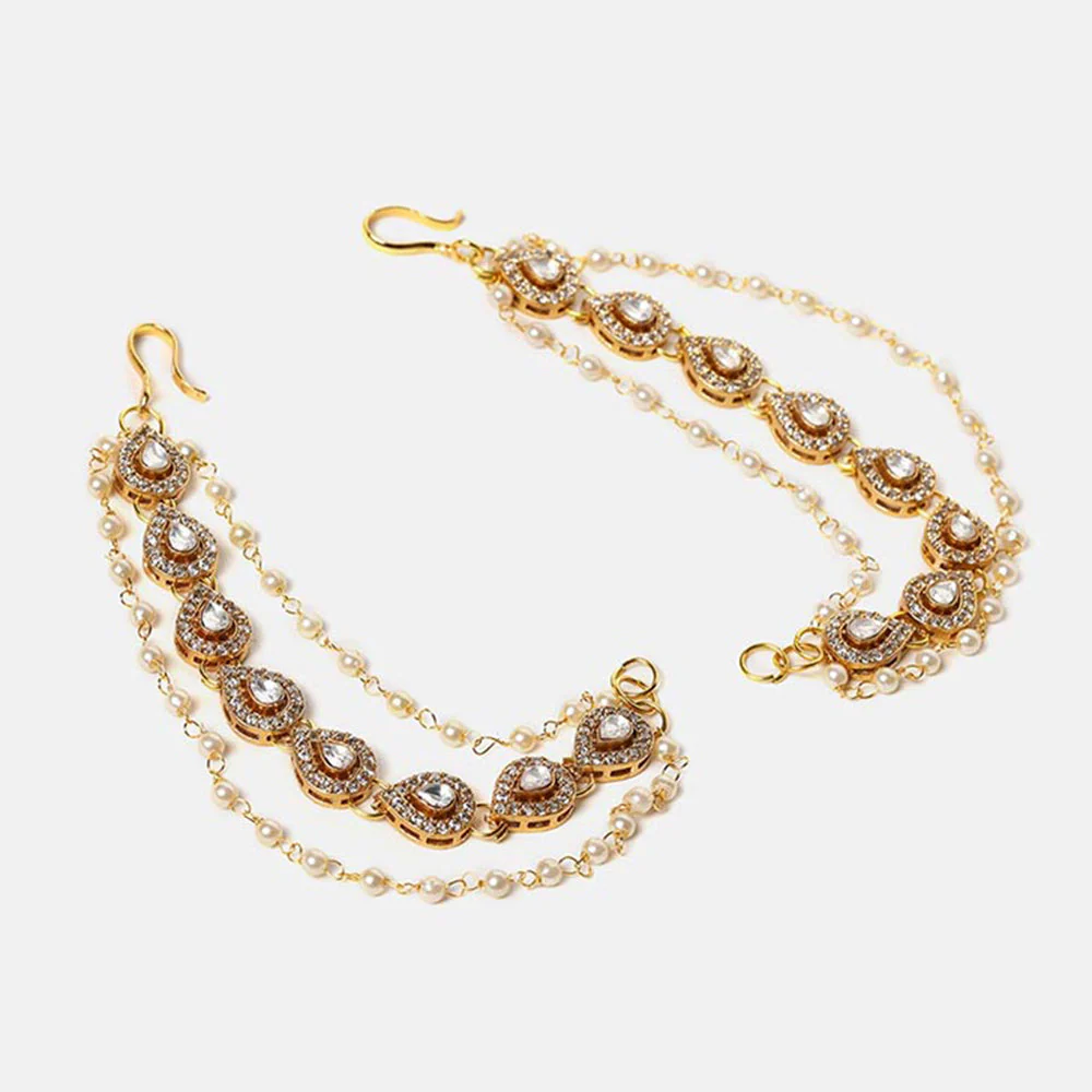 Ruby Raang Studio Gold Plated Ear Chain - Image 4