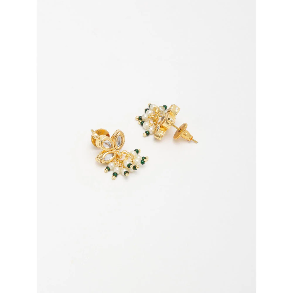 RUBY RAANG STUDIO Gold-Toned Contemporary Studs Earrings - Image 4