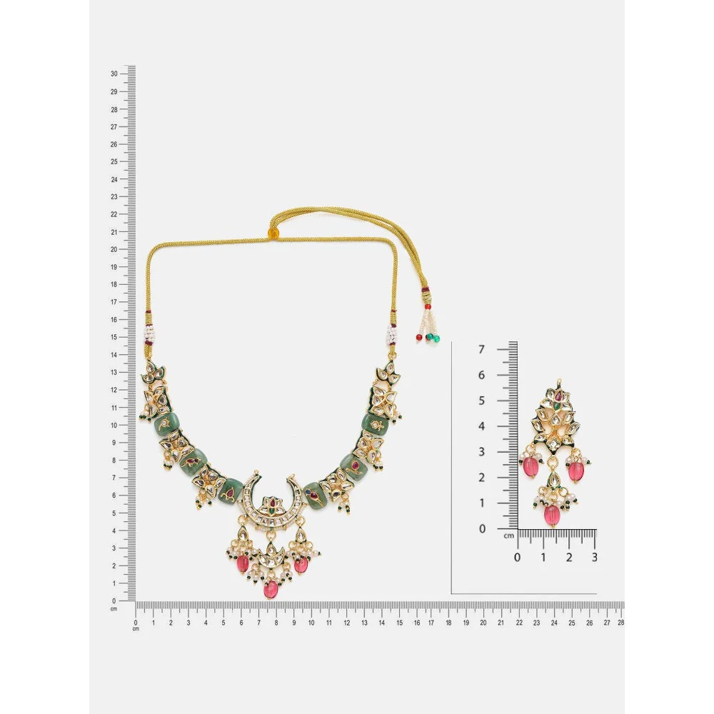 Ruby Raang Studio Kundan and Stonework Jewellery Set - Image 8