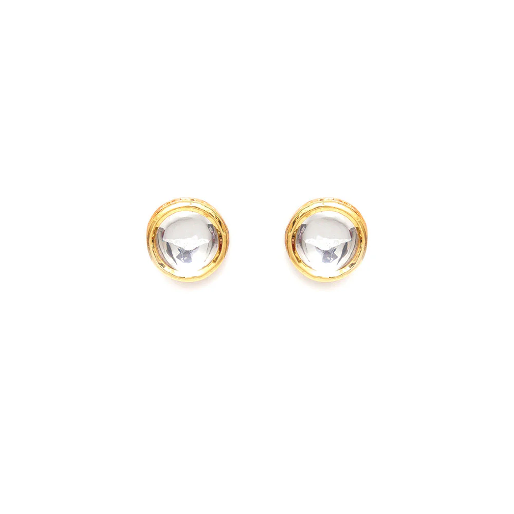 Ruby Raang Studio Kundan Gold Detailing Studs - Image 3