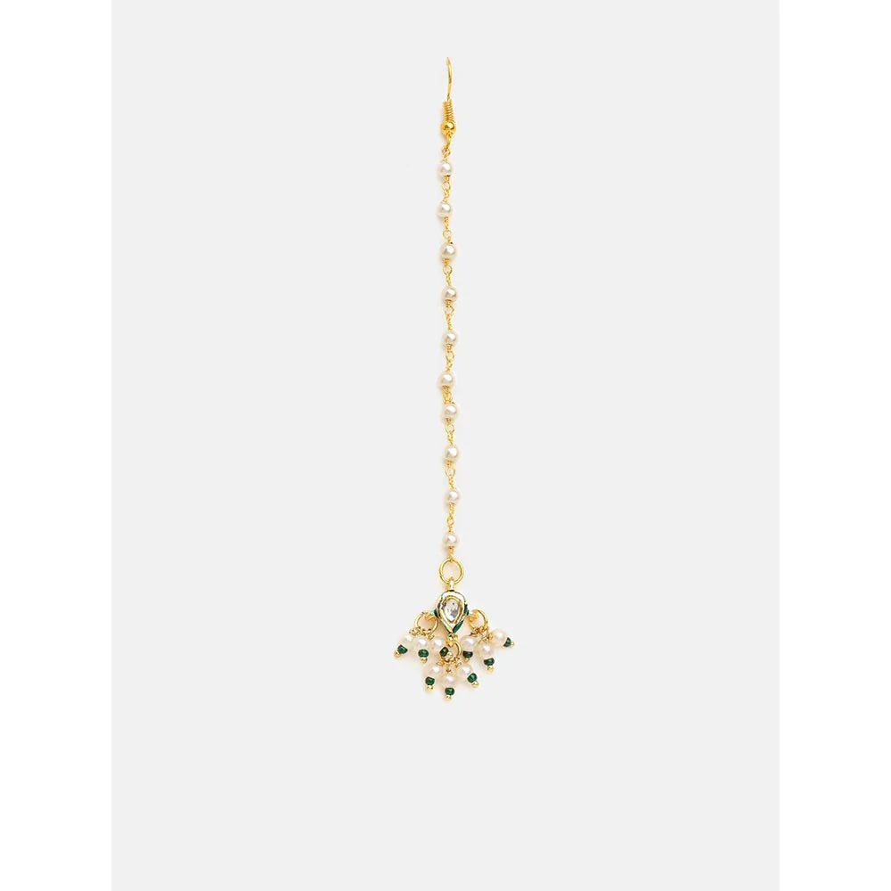 Ruby Raang Studio Kundan Kala Maang Tikka - Image 3
