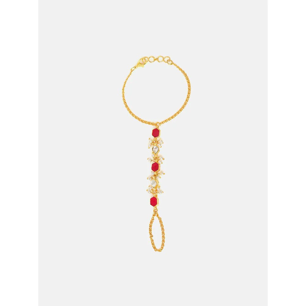 Ruby Raang Studio Laal Noor Hand Harness - Image 3