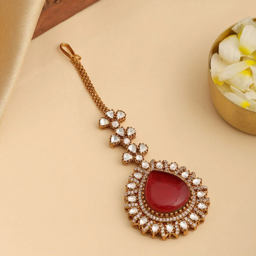 Ruby Raang Studio Laal Shringar Tikka - Image 2