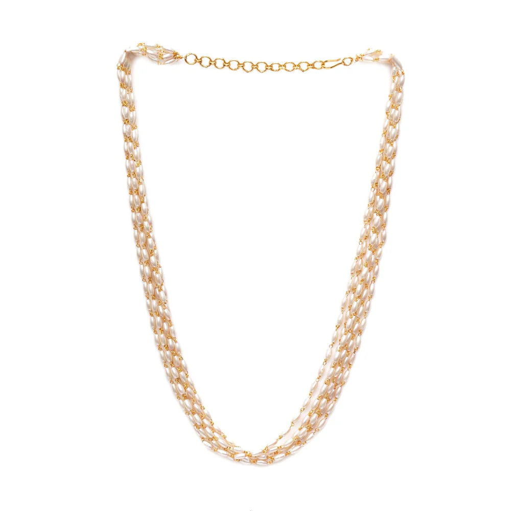 Ruby Raang Studio Layered Pearl Neckpiece - Image 5