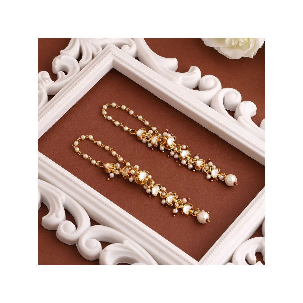 Ruby Raang Studio Rose Mist Pearl Earrings - Image 2