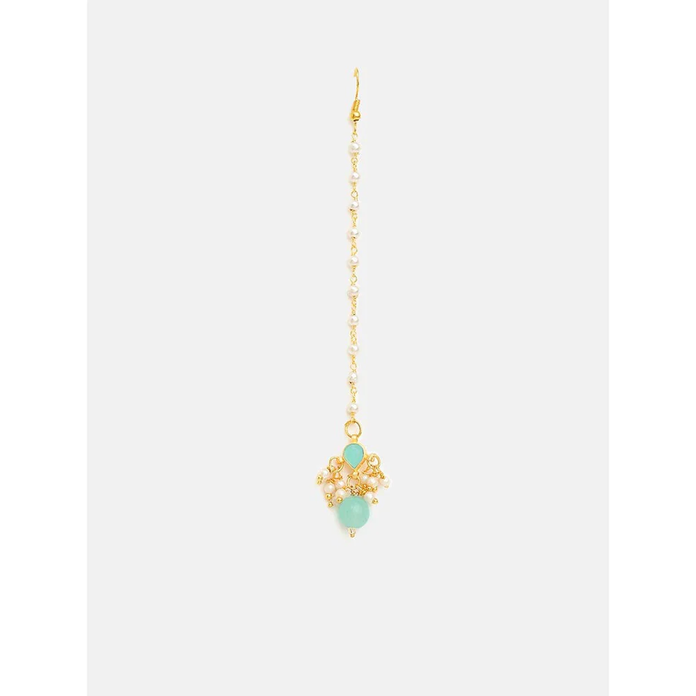 Ruby Raang Studio Starry Stone Maang Tikka - Image 3