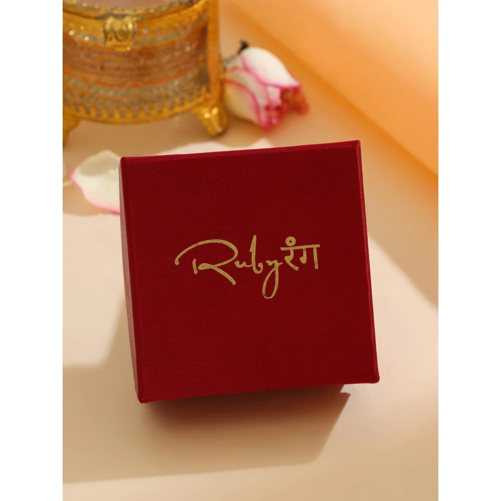 Ruby Raang Studio White Kundan and Stone Studded Kada - Image 6