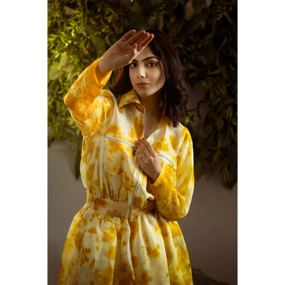 Ruhm Marigold Essence: Eco-Printed Elegance - Image 2