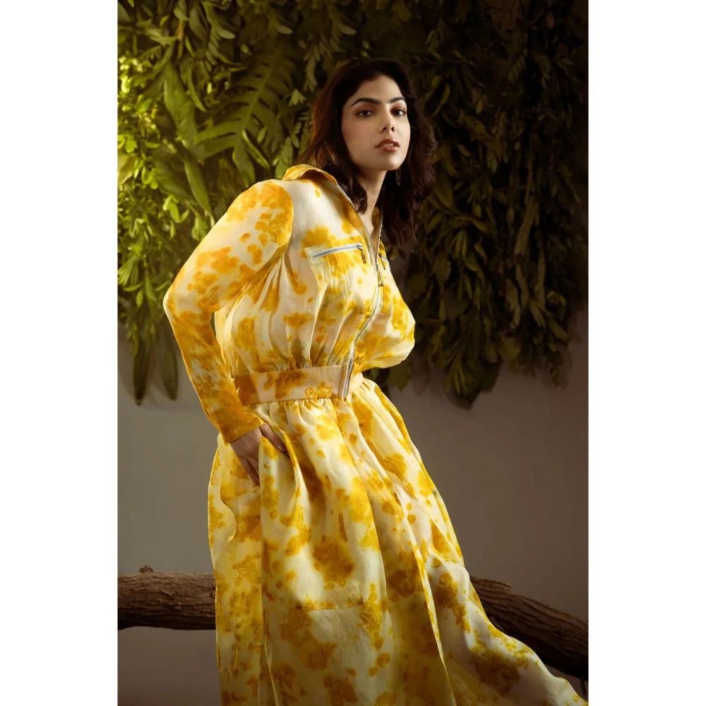 Ruhm Marigold Essence: Eco-Printed Elegance - Image 3