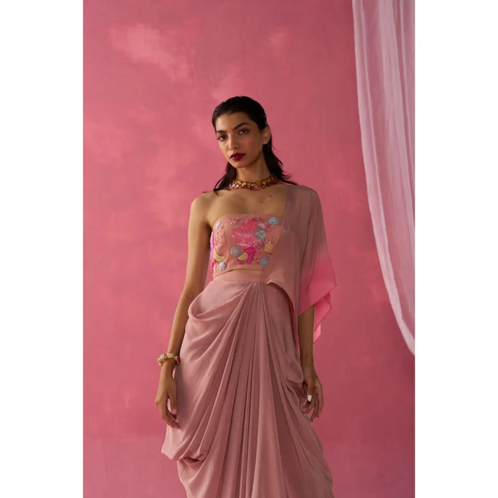 Rukinder Kumar Blushing Petals Skirt Set - Image 2