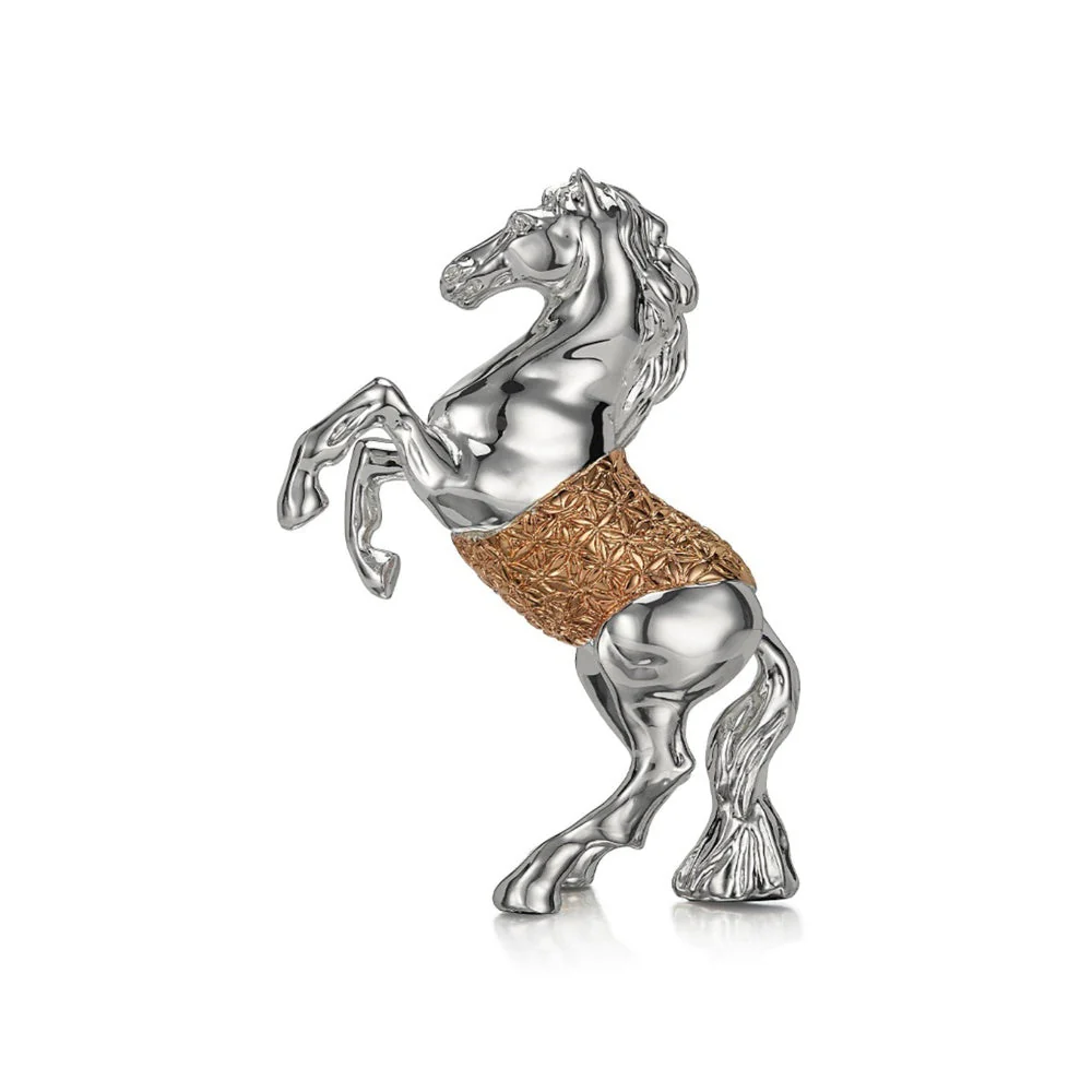 Shaze The Stallion Zest Horse Home Decor Base Material Resin and Silver Plated - Image 3