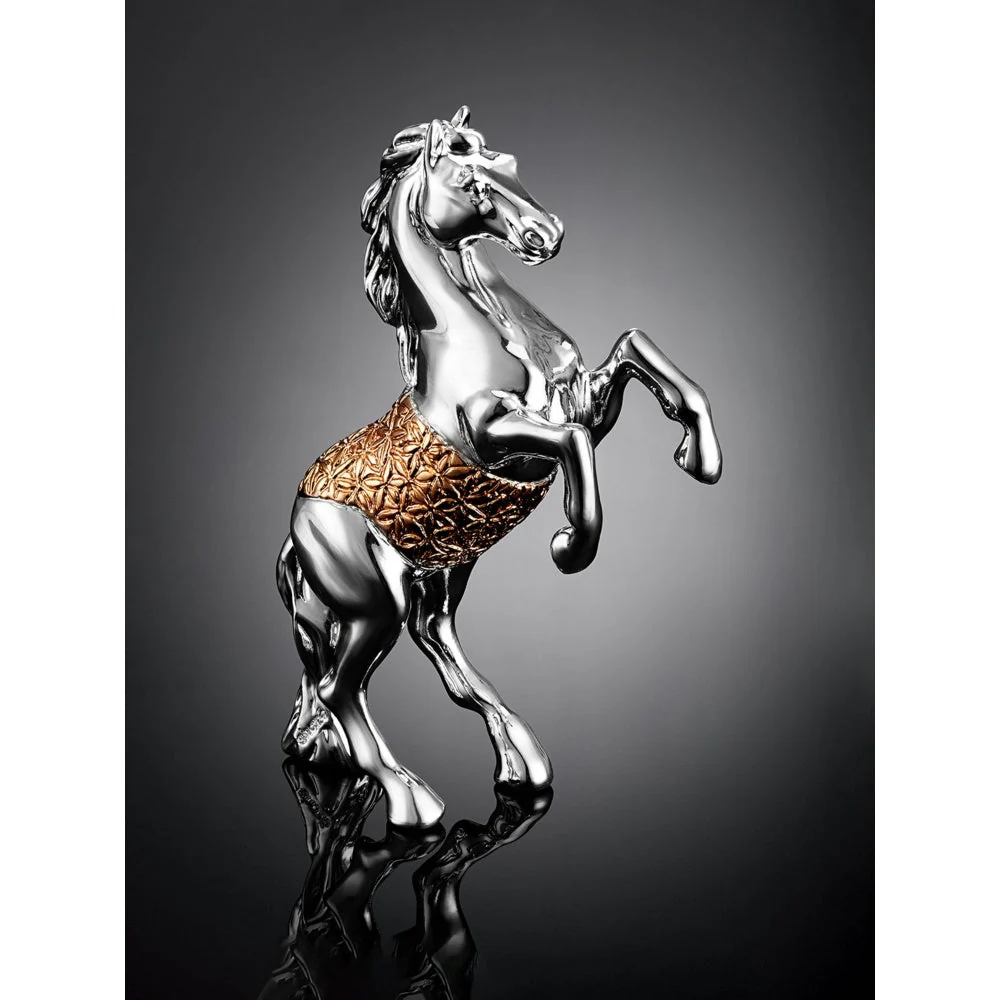Shaze The Stallion Zest Horse Home Decor Base Material Resin and Silver Plated - Image 4