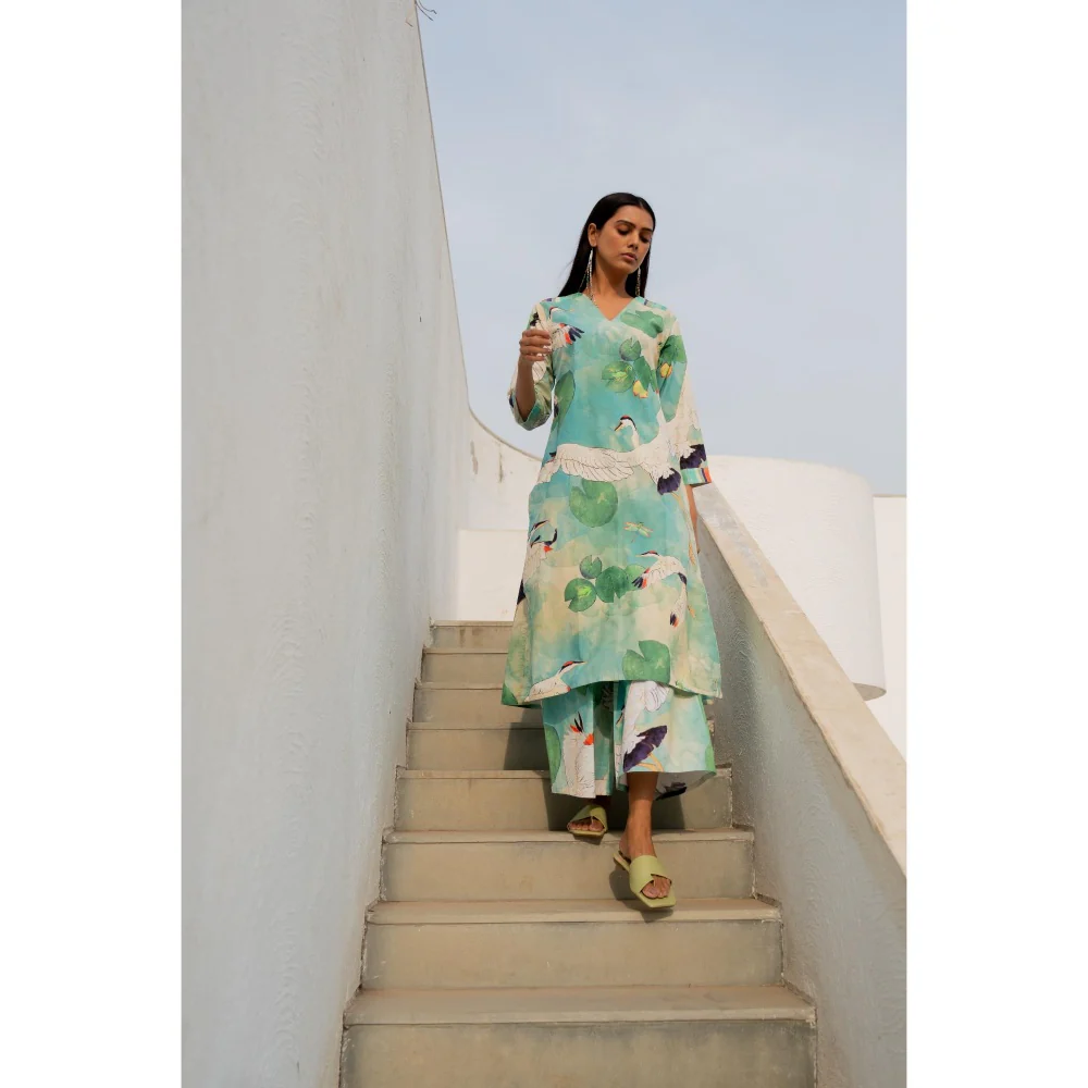 Silai Studio Birds Eye View Kurta - Image 2