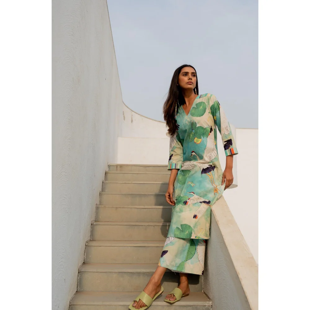 Silai Studio Birds Eye View Kurta - Image 3