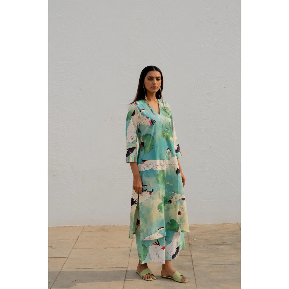 Silai Studio Birds Eye View Kurta - Image 5