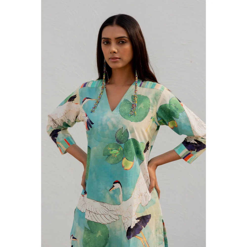 Silai Studio Birds Eye View Kurta - Image 7