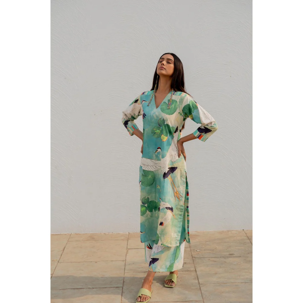 Silai Studio Birds Eye View Kurta - Image 8