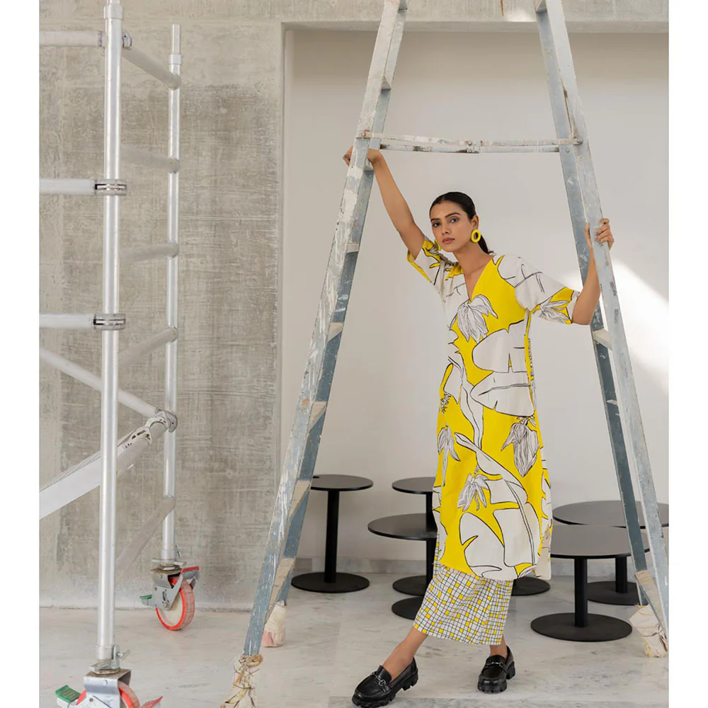 Silai Studio Plantain Orchard Kurta - Image 8