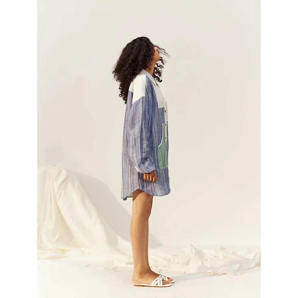 SPACE Multicolored Cleo Shirt Dress - Image 7