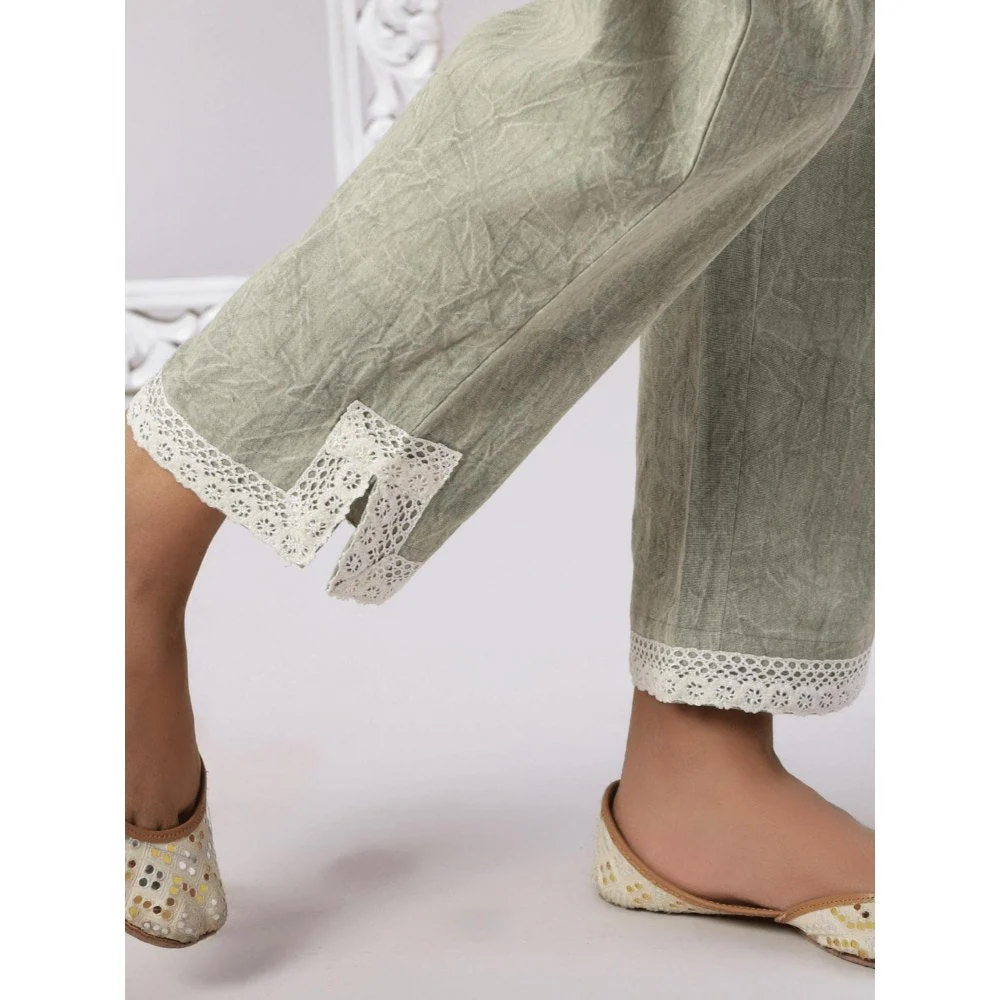 Spring Soul Cotton Stone Wash with Lace Co-Ord (Set of 2) - Image 5