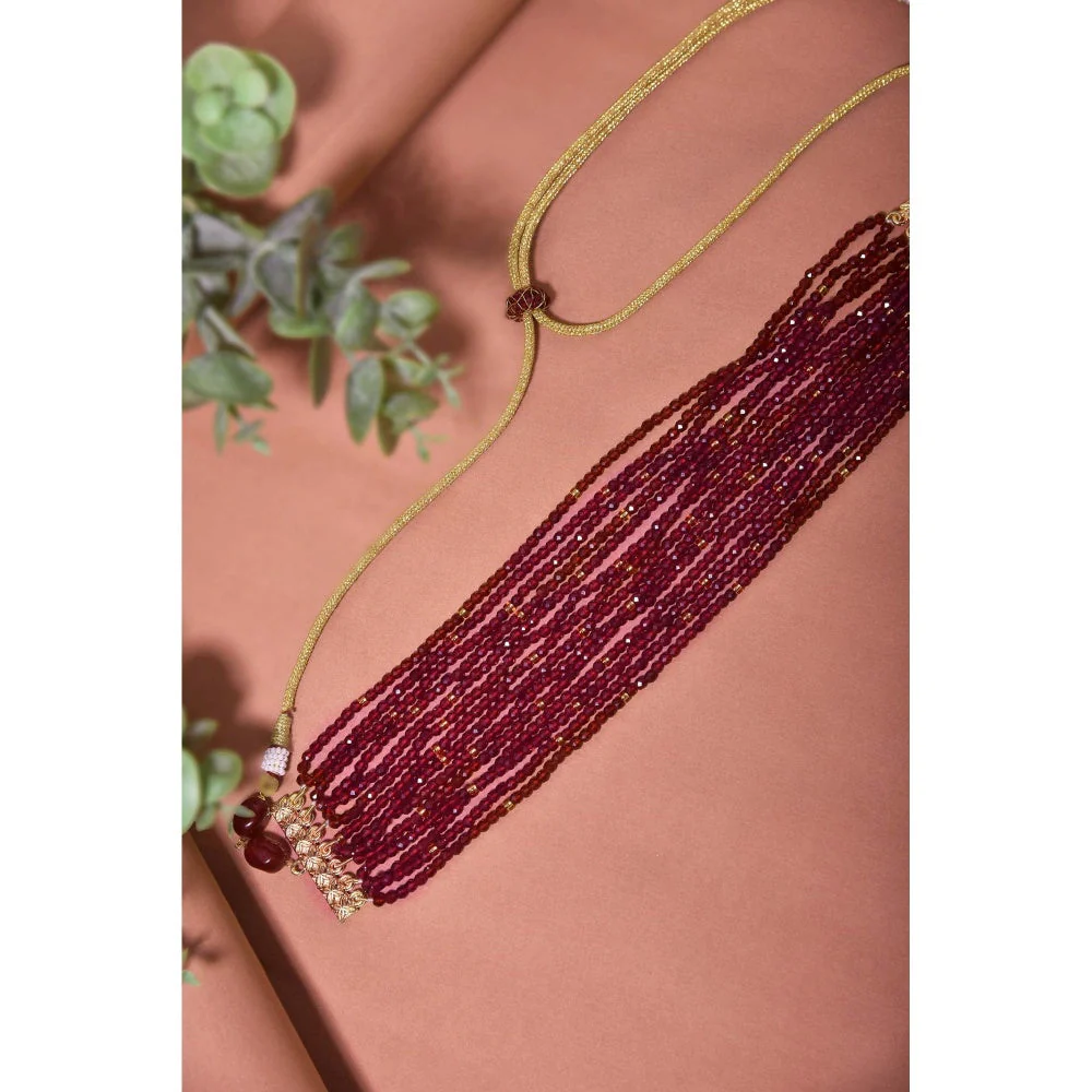 SWABHIMANN Aysha Red Choker Necklace - Image 4