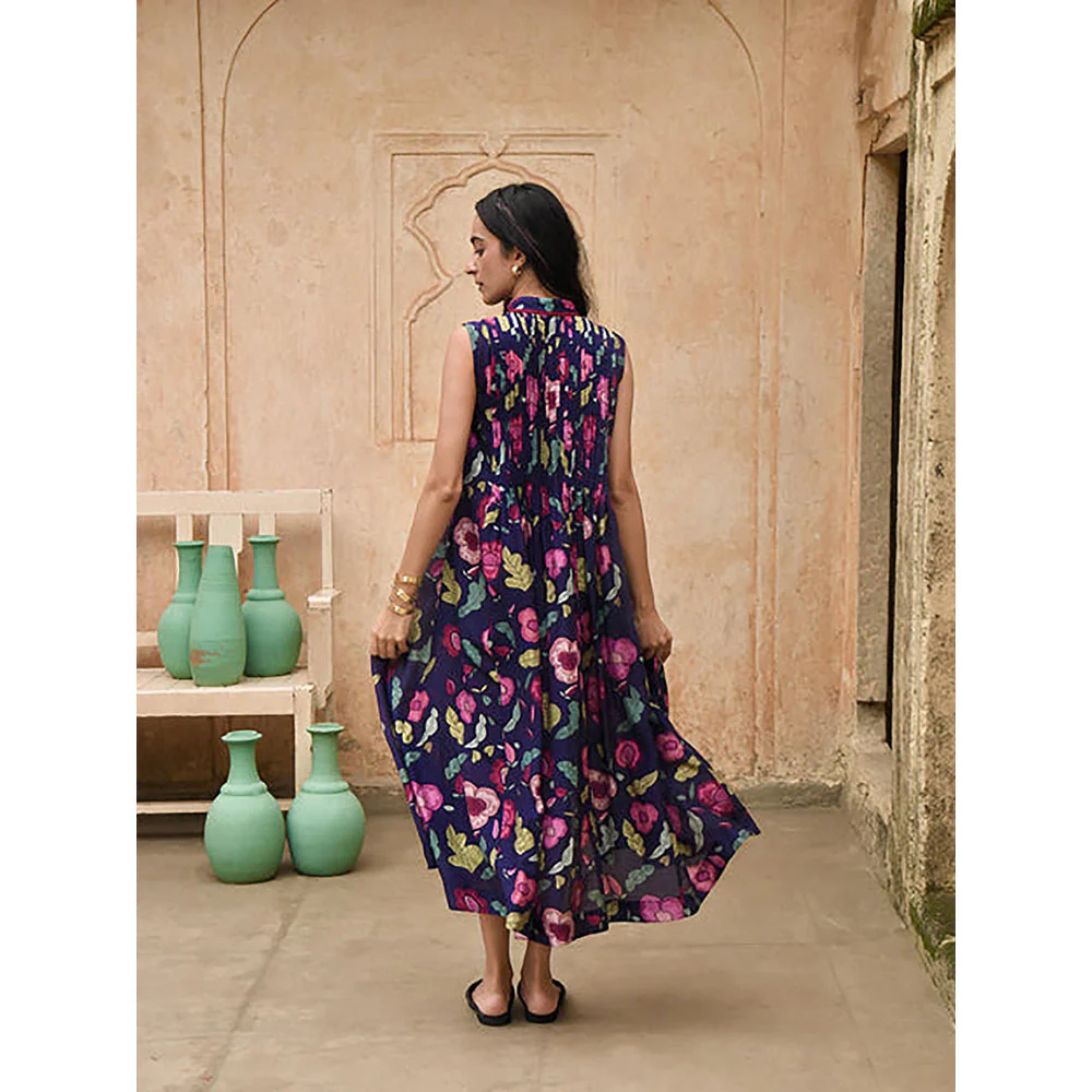Taro India Carnation Shirt Dress with Slip - Image 5