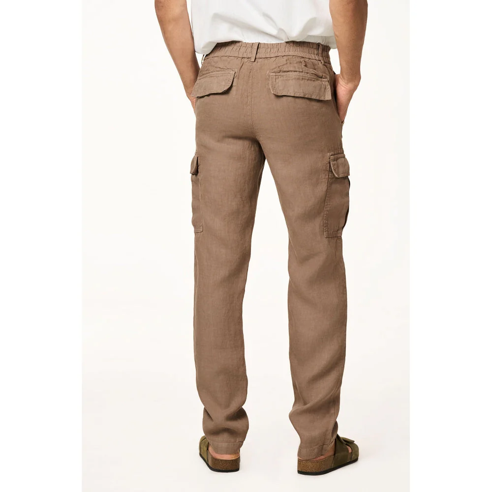 TERRA LUNA Brown Solid Straight Fit Trouser - Image 2