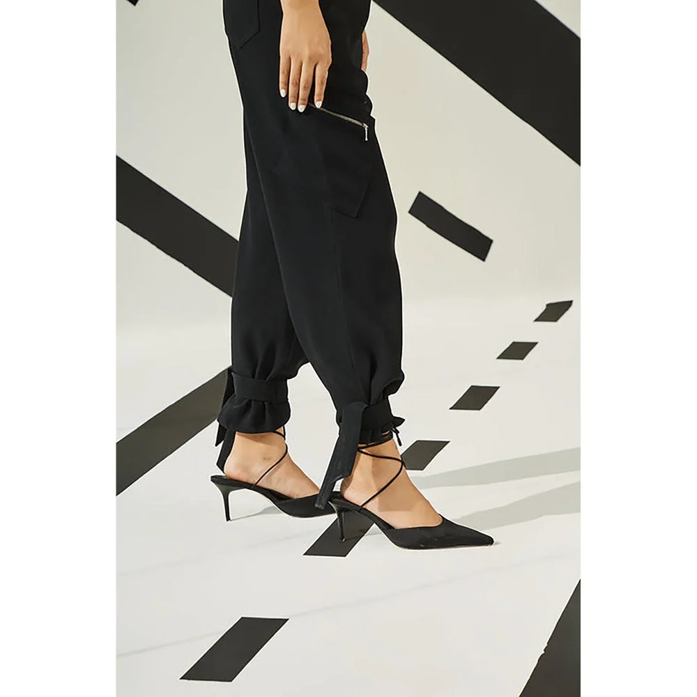 The Dapper Lady Astral Tie-Up Joggers - Image 3