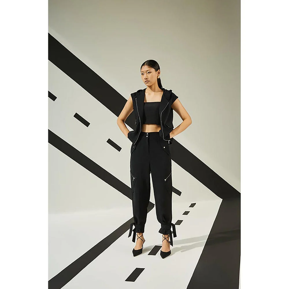 The Dapper Lady Astral Tie-Up Joggers - Image 4