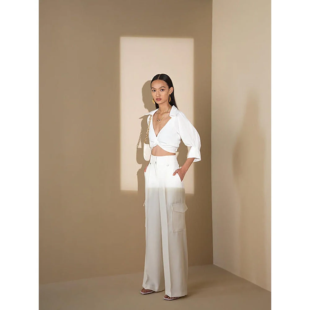 The Dapper Lady Ivory Wide Pant - Image 3