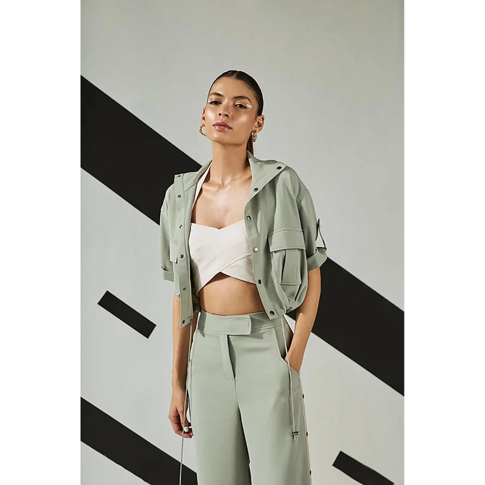The Dapper Lady Jade Flared Pants - Image 3