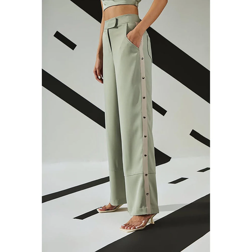 The Dapper Lady Jade Flared Pants - Image 4