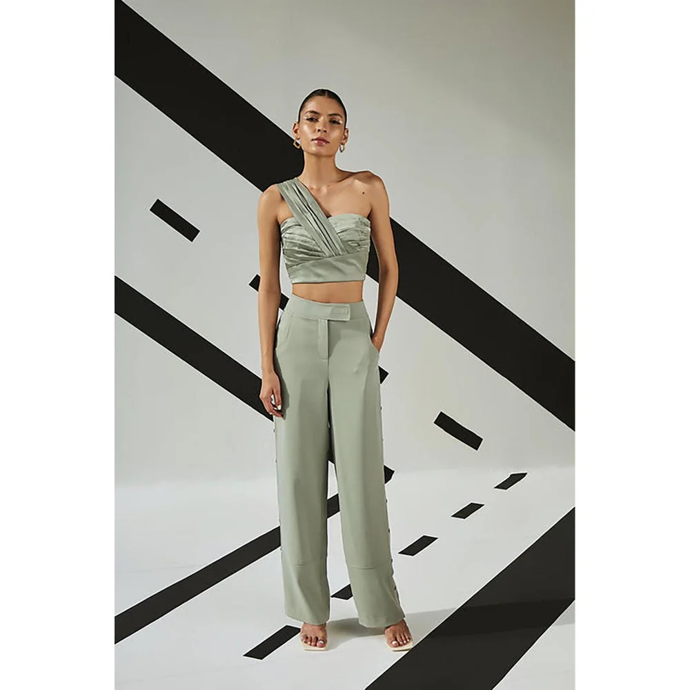 The Dapper Lady Jade Flared Pants - Image 5