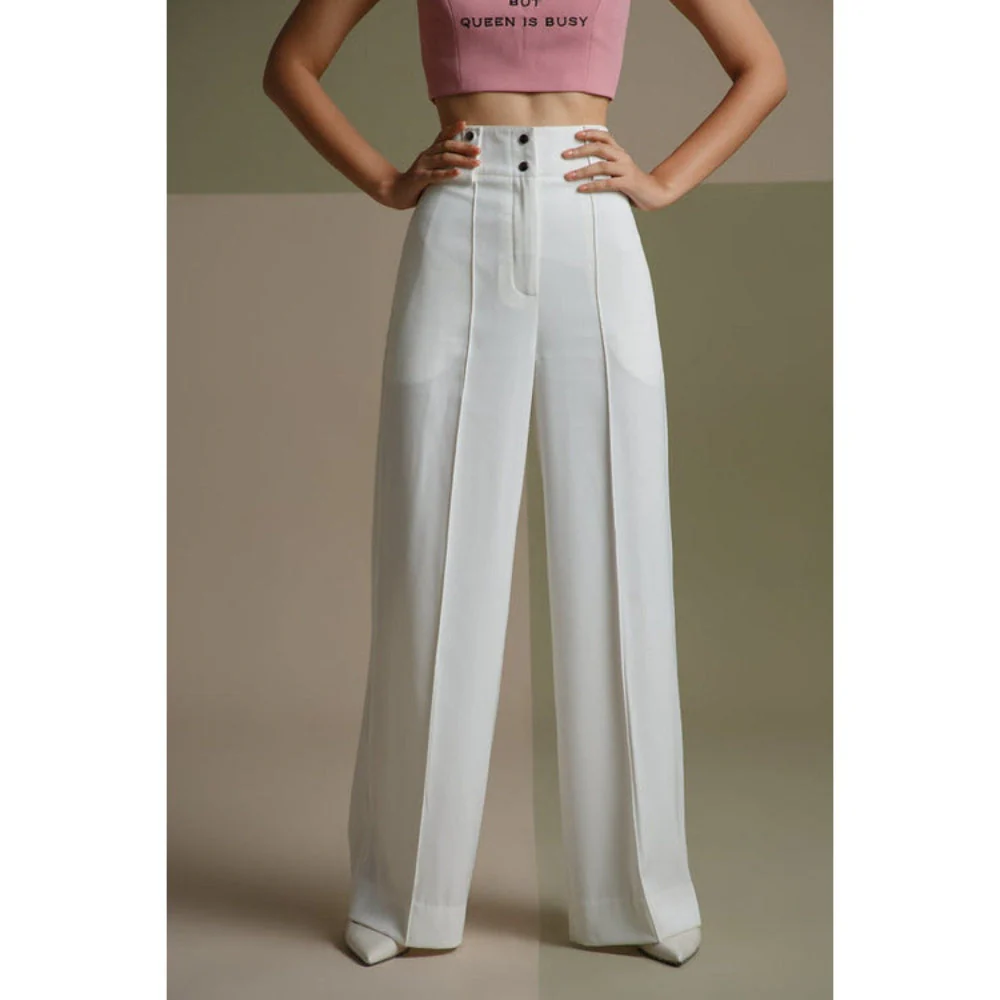 The Dapper Lady Pearl Flared Pants - Image 3