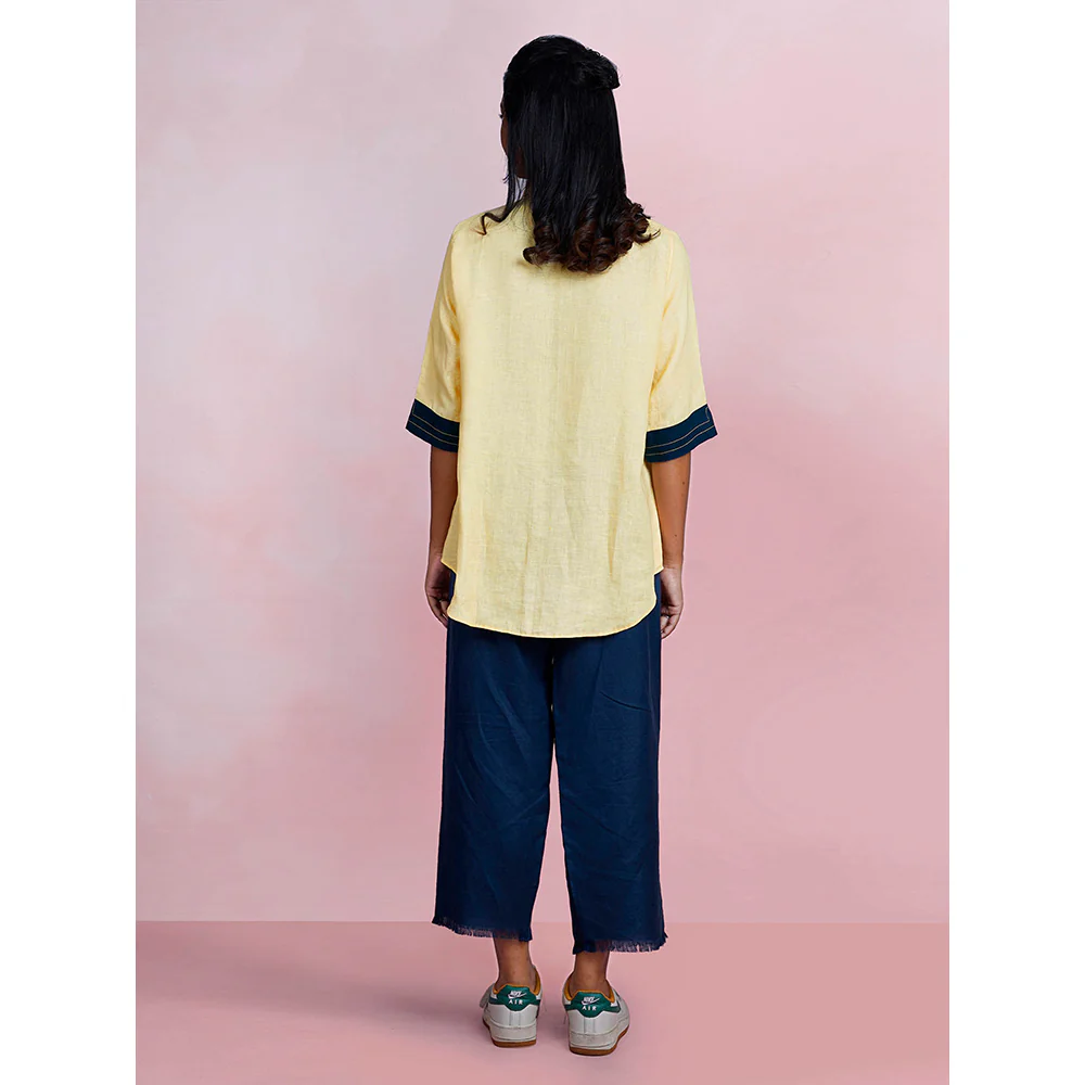 The House of Hemp Sunbeam Pac-Man Yellow Shirt with Pant (Set of 2) - Image 4