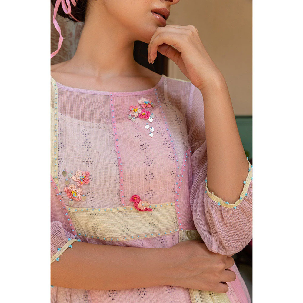 The Yellow Bow Peony Panel Dress (Set of 2) - Image 3