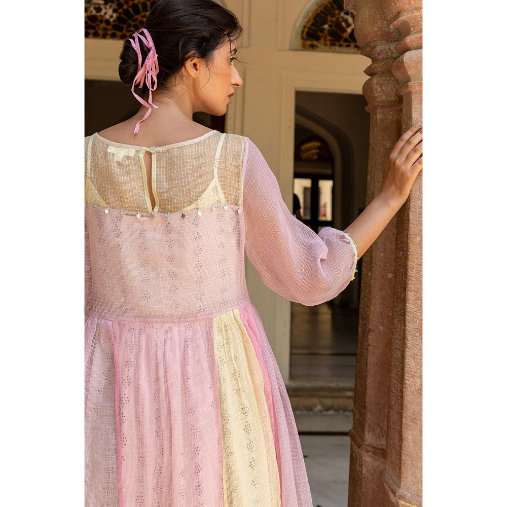 The Yellow Bow Peony Panel Dress (Set of 2) - Image 4