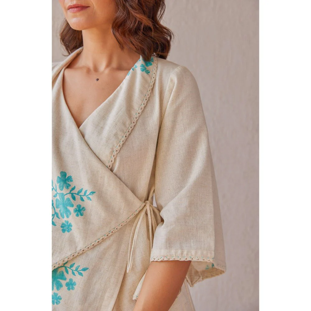 The Yellow Bow Rosette Beige Co-Ord (Set of 2) - Image 8