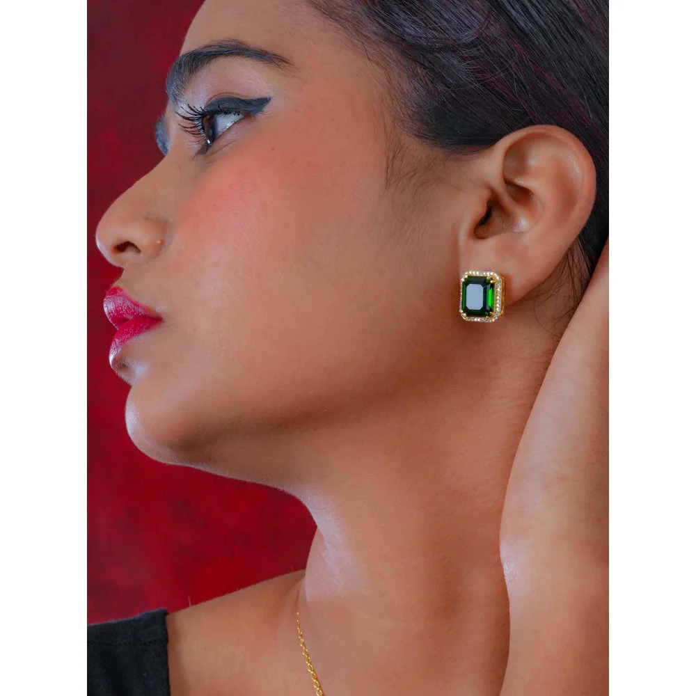 TOTAPARI Emerald Green Allure Jewellery Set - Image 5